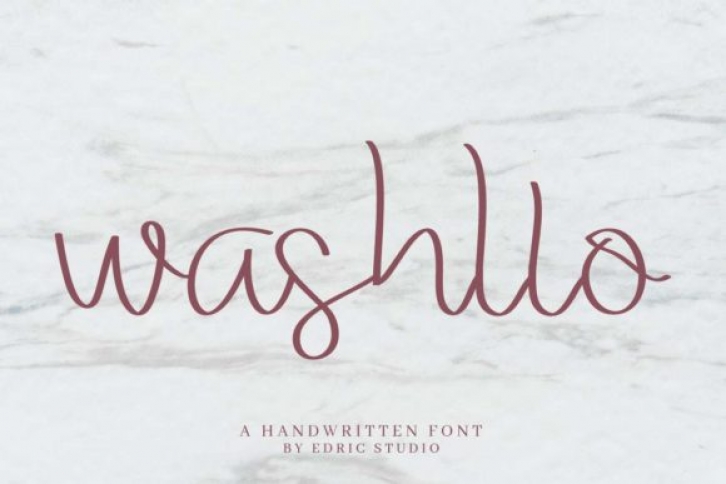 Washllo Font Download