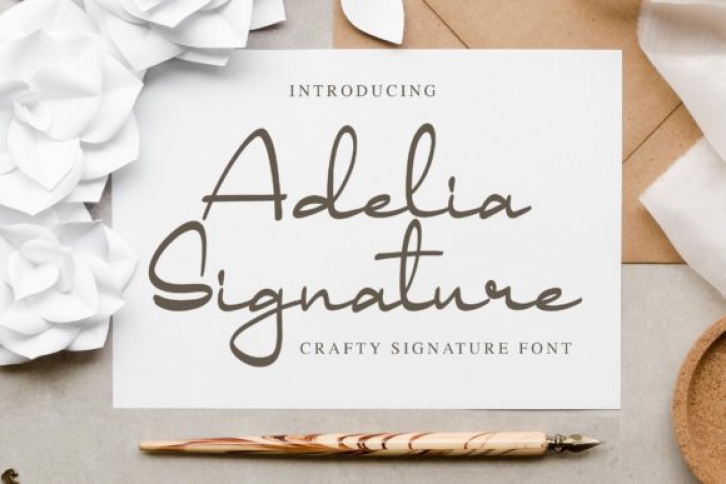 Adelia Signature Font Download