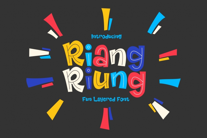 Riangriung - Fun Layered Font Font Download