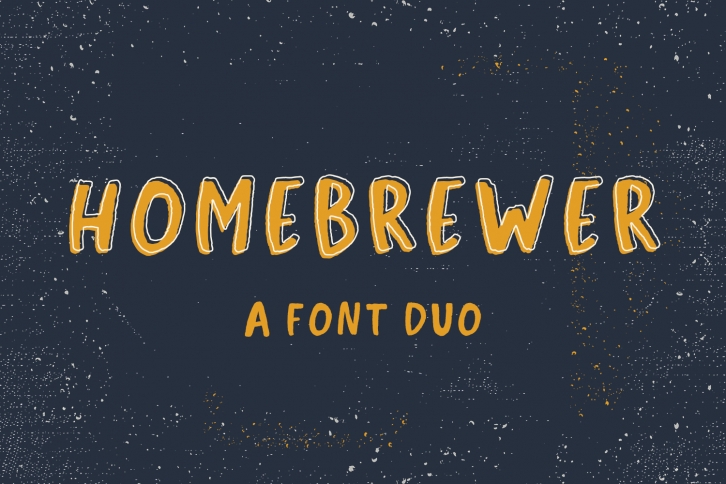 Homebrewer Sans and Outline Font Duo Font Download