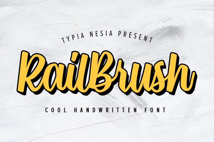 RailBrush Font Download