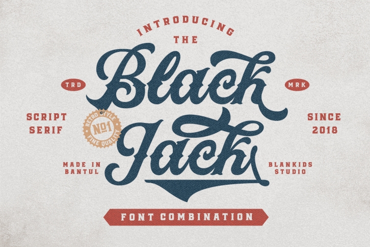 Black Jack Font Combination Font Download