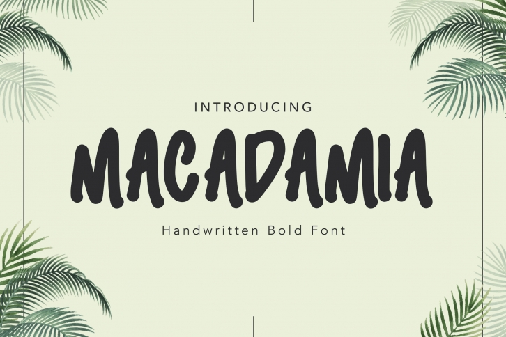 Macadamia Handwritten Font Font Download