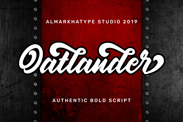 Oatlander - Authentic Bold Script Font Download