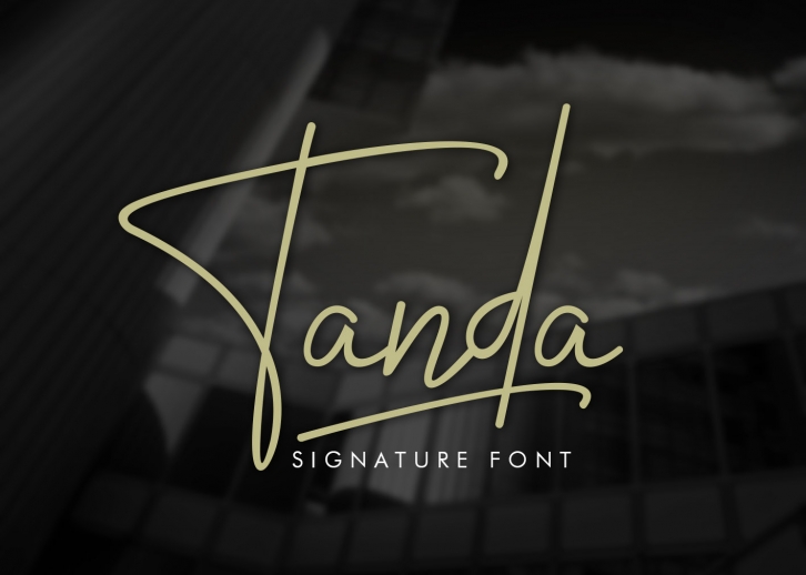 Tanda Signature Font Font Download
