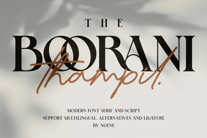 The Boorani Thampil Font Duo Font Download