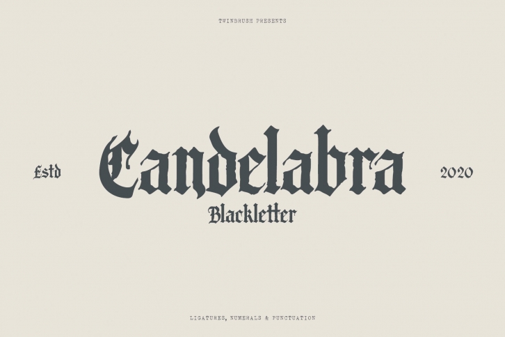 Candelabra + Extras Font Download