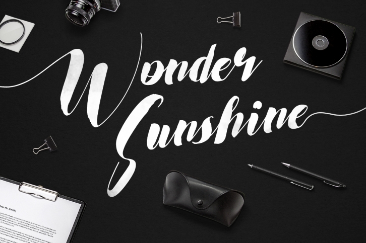 Wonder Sunshine Typeface Font Download