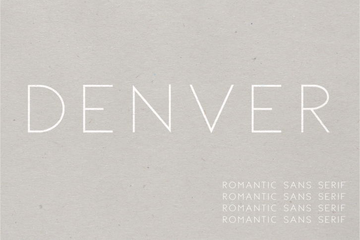 Denver | A Romantic Sans Serif Font Download