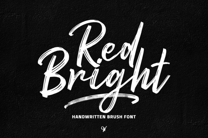 Red Bright - Brush Font Font Download