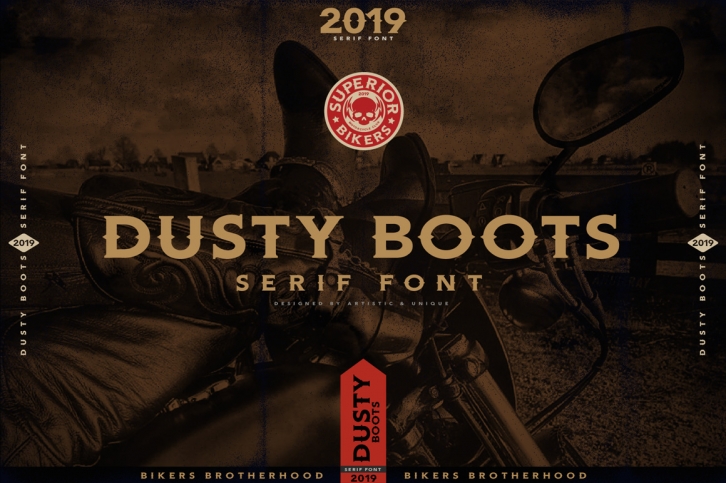 DUSTY BOOTS Serif font Font Download