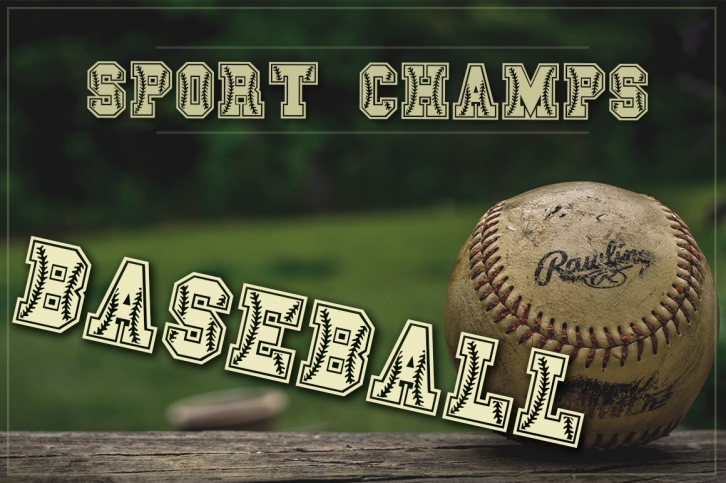 Baseball Font | Softball Font Font Download