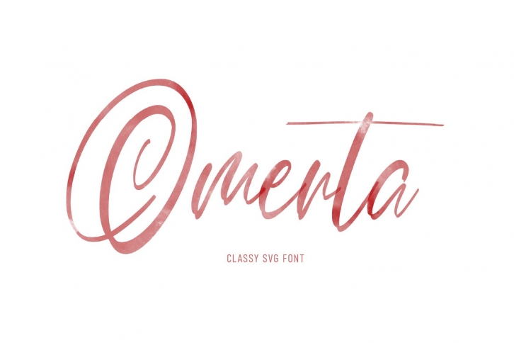 Omerta | Classy SVG Font Font Download