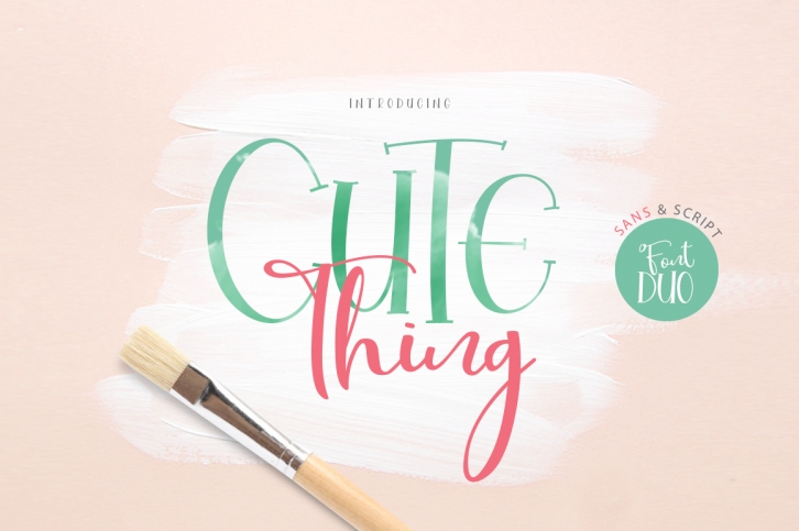 Cute Thing Font Duo Font Download