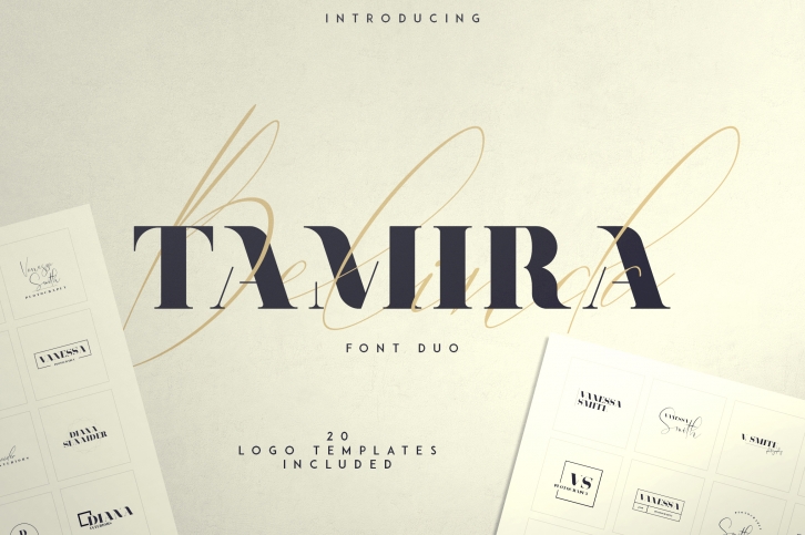Belinda Tamira - Font duo 20 Logos Font Download