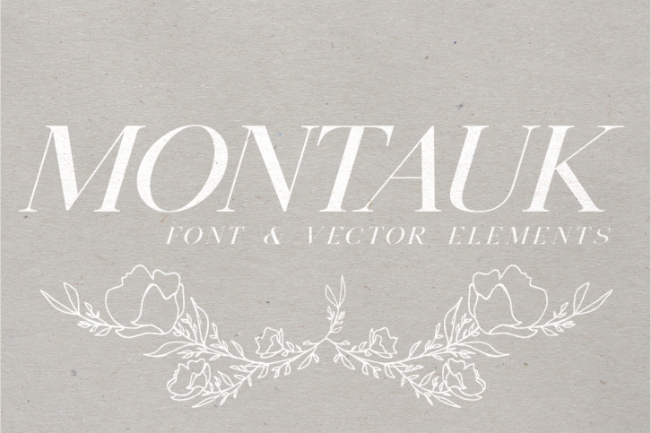 Montauk | Serif + Bonus Vectors Font Download