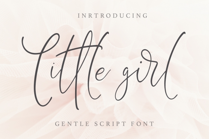Little Girl. Gentle Script Font. Font Download