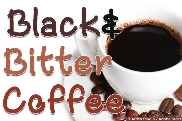 Black and Bitter Coffee Font Download