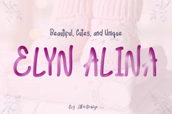 Elyn Alina - Handmade Font Font Download