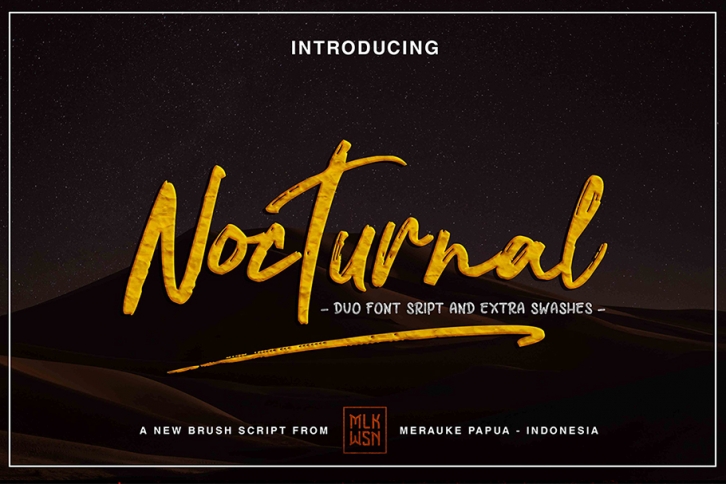 Nocturnal Font Duo Font Download