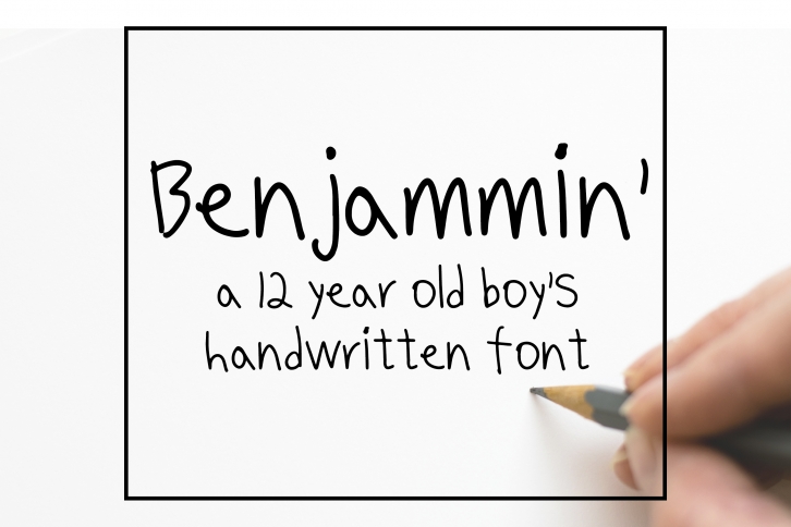 Benjammin - Kids Handwritten Font Font Download