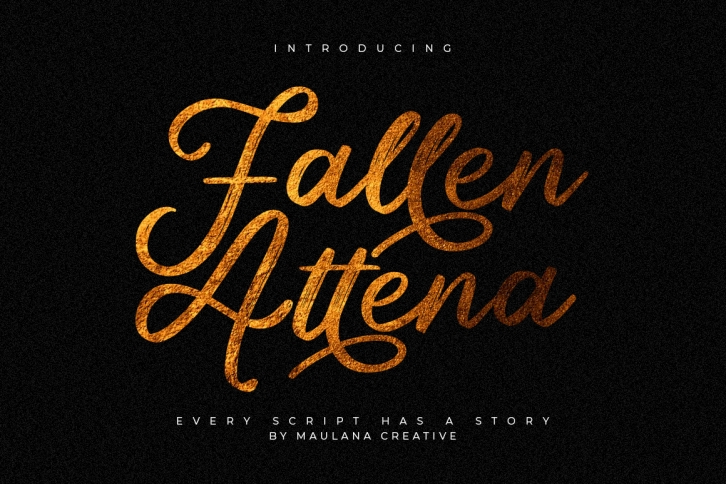 Fallen Attena - Brush Font Font Download