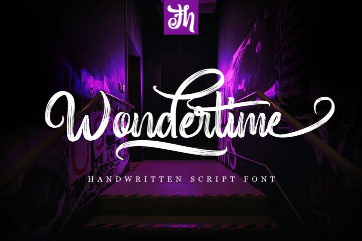 Wondertime - Handwritting Script Font Font Download