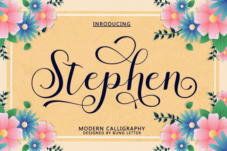 Stephen - Modern Calligraphy Font Download