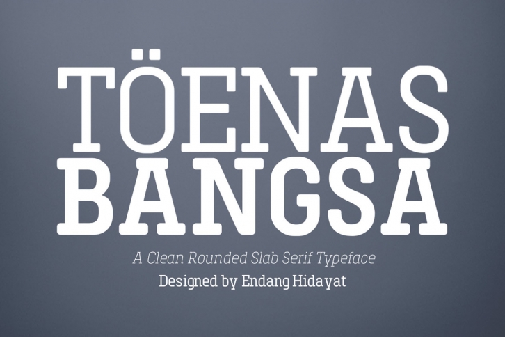 Toenas Bangsa Slab Font Download