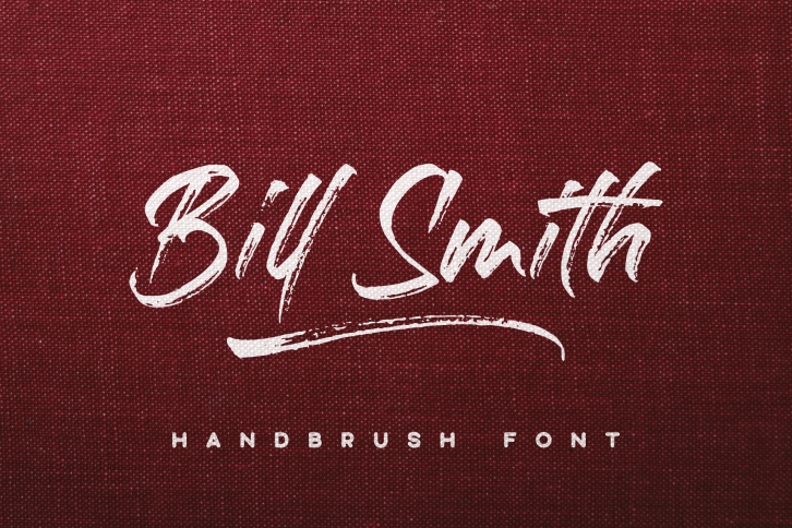 Bill Smith| Handbrush Font Font Download
