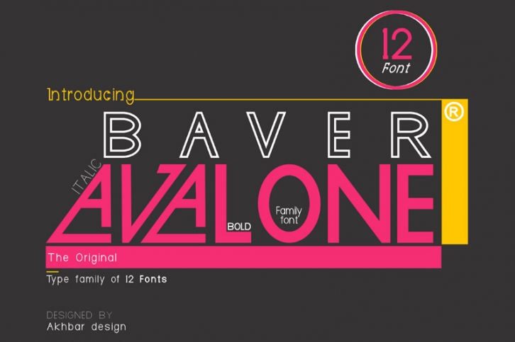 Baver avalone Font Download