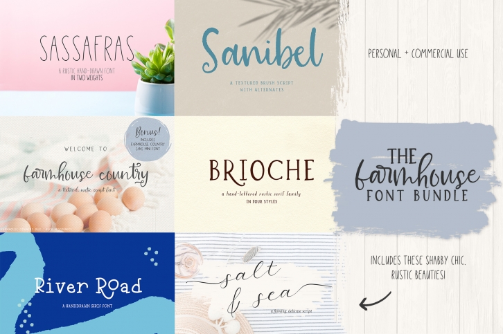 The Farmhouse Font Bundle by Beck McCormick Font Download