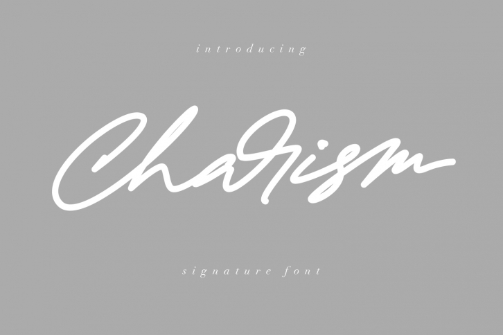 Charism Signature Font Font Download