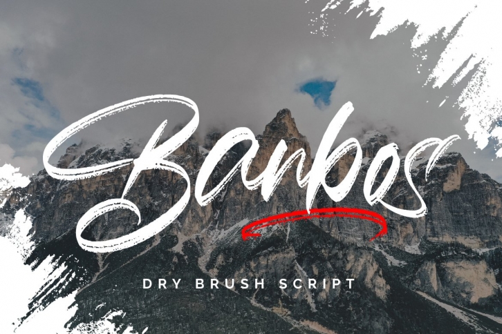 Banbos - Dry Brush Script Font Download