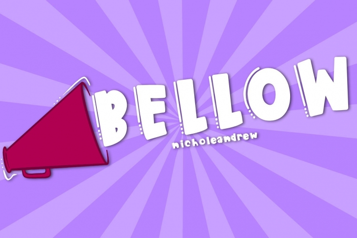 Bellow - A Loud Font Font Download