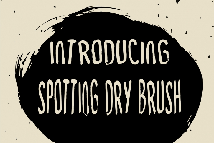 Spotting Dry Brush Font Download