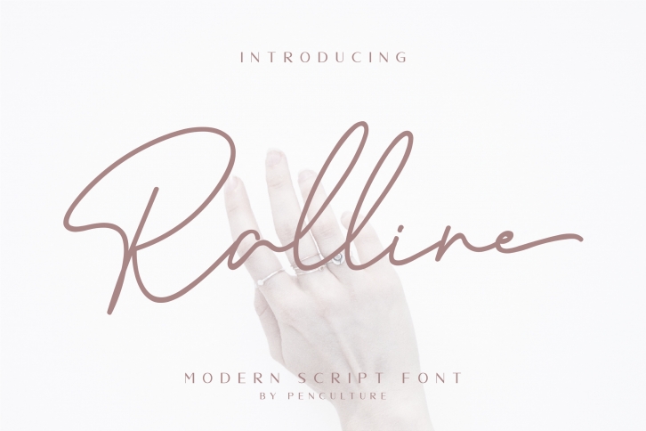 Ralline - Modern Script Font Font Download