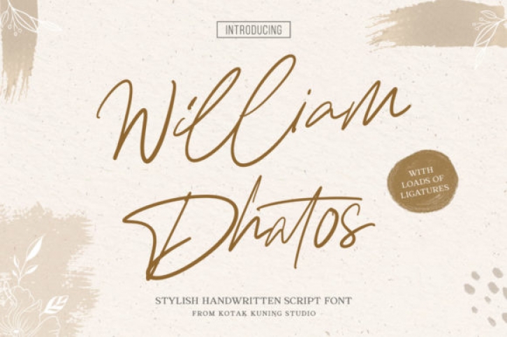 William Dhatos Font Download