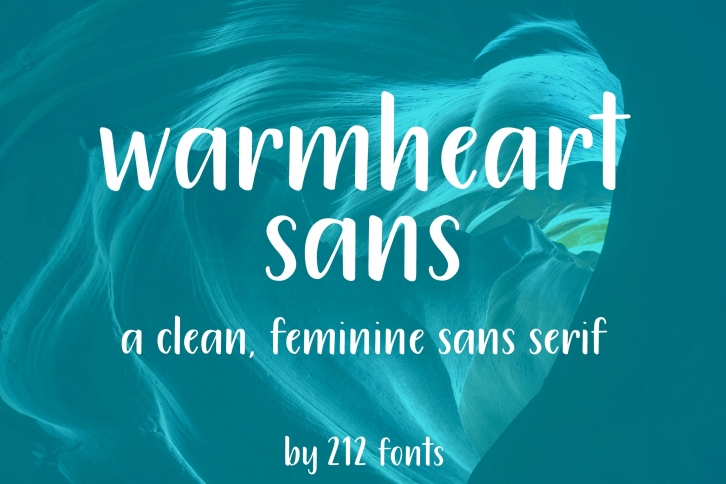 212 Warmheart Sans Serif Clean Handwritten OTF Font Font Download