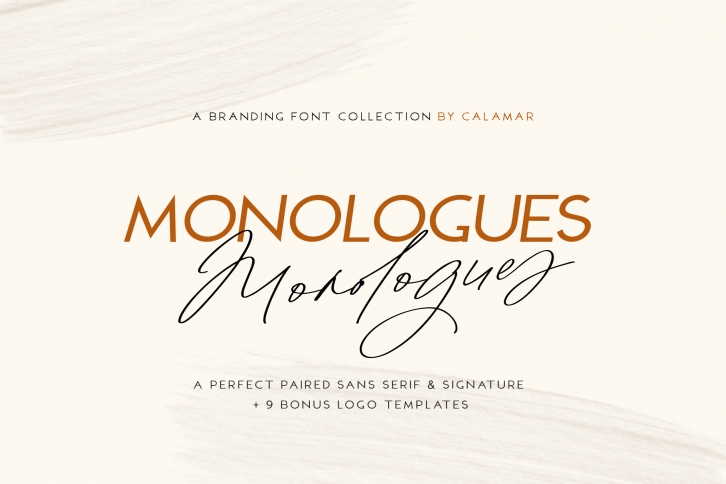Monologues Font Duo Font Download