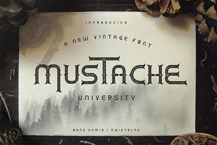 Mustache University Font Download