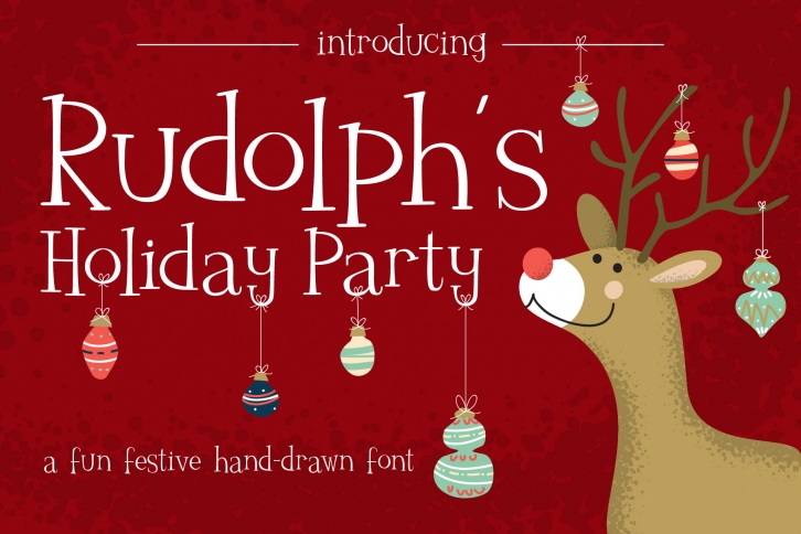 Rudolphs Holiday Party Font Font Download