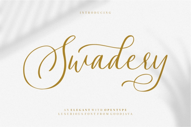 Swadery - Luxury Font Font Download