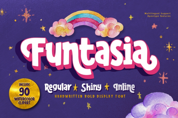 Funtasia font family plus EXTRAS Font Download
