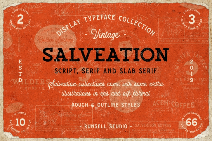 Salveation Font Collection Font Download