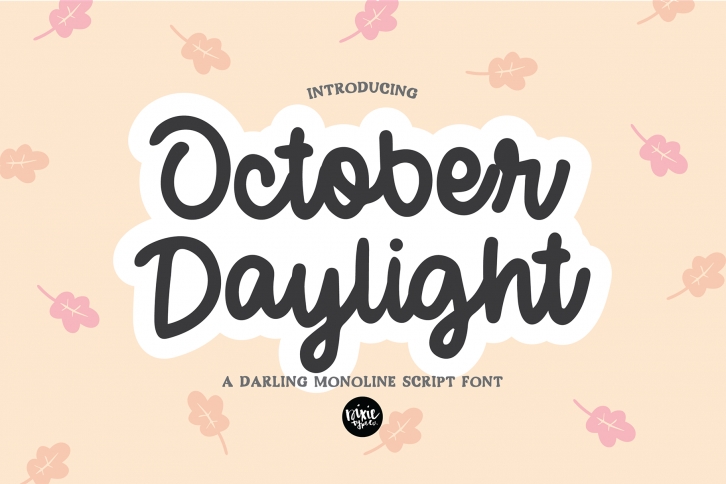 OCTOBER DAYLIGHT a Bold Script Hand written Font Font Download