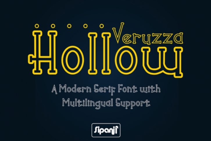 Veruzza Hollow Font Download