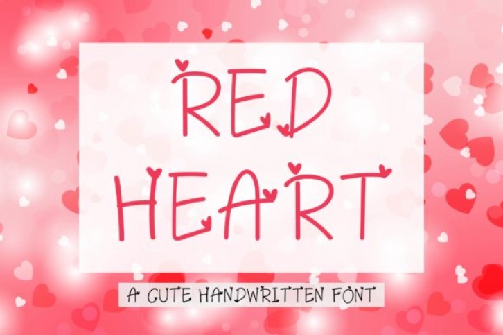 Red Heart Font Download