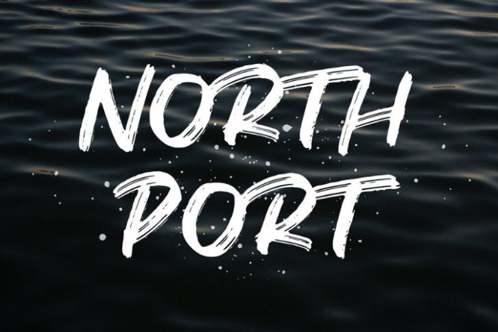 North Port | All Caps Brush Font Font Download
