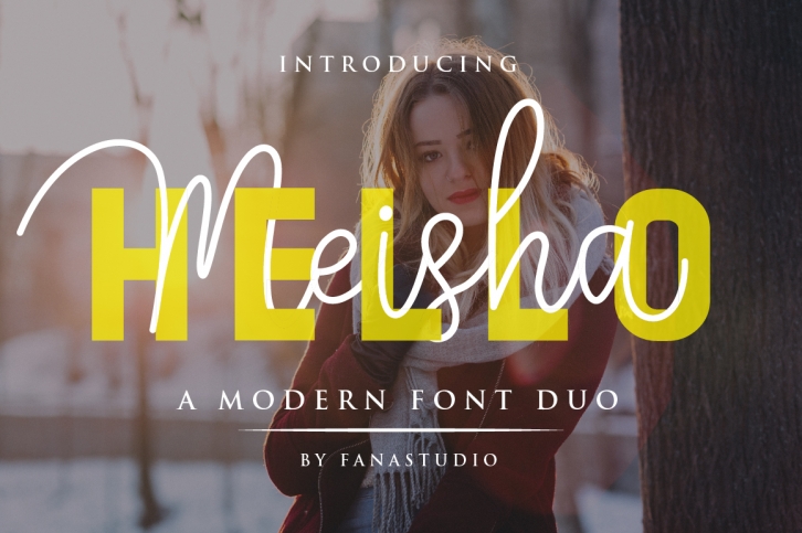 Hello Meisha a Modern Font Duo Font Download